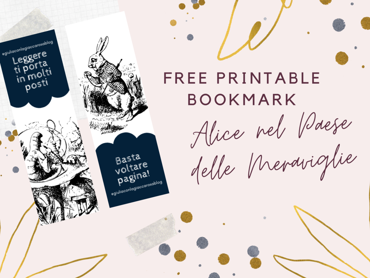 Free Printable Bookmarks | Il segnalibro del Brucaliffo di Alice nel Paese delle meraviglie.