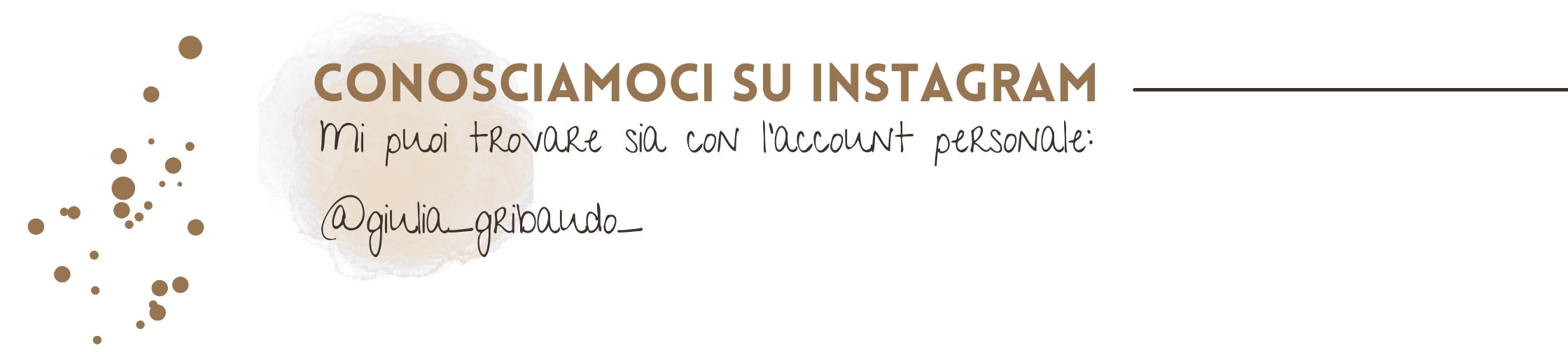 conosciamoci su Instragram, mi trovi come @giuliaconlagiaccarosablog