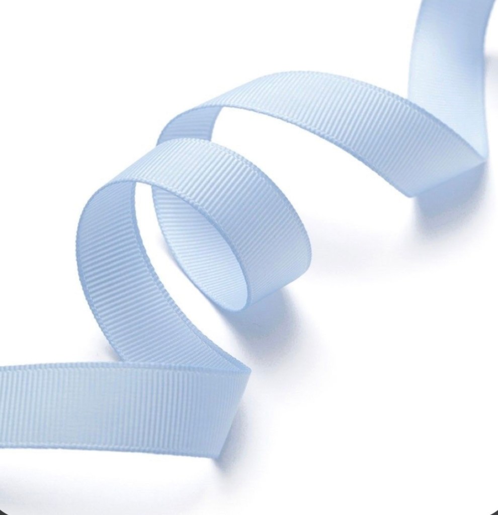 Nastrino in cotone azzurro