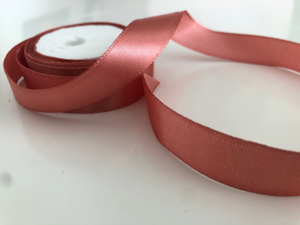 Nastrino in raso Rosa antico